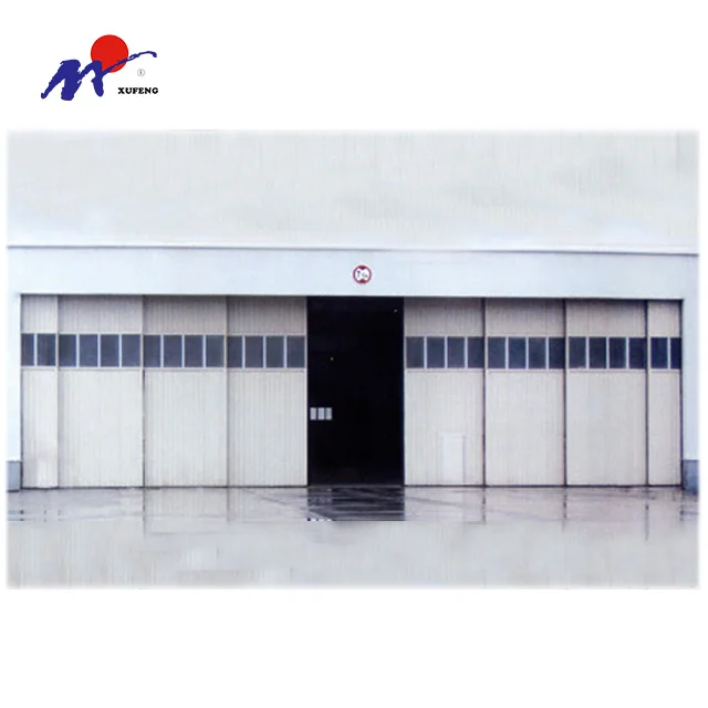 White Airport Pvc Large Electric Gate Accessories Industrial Aircraft Hangar Doors