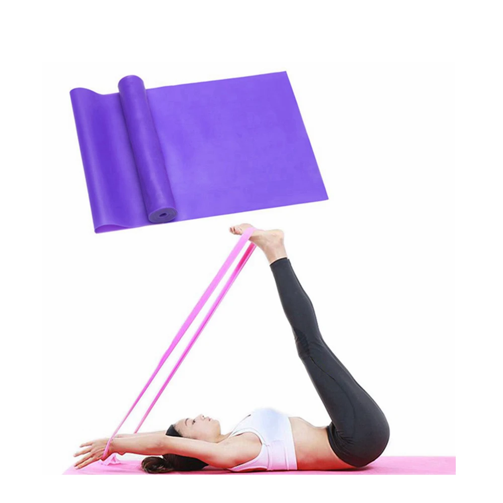 1.5M/2M ECO-friendly Elastic band bulk resistance band flat yoga training physical latex free therapy band