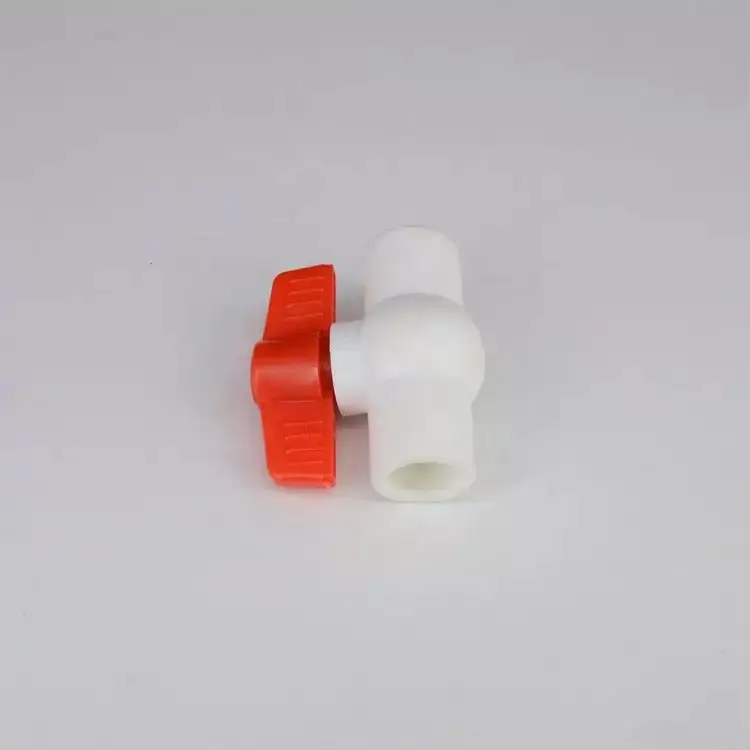 Full Size Ppr Pipe Fitting China White Color Water Supply Ppr Plastic Ball Valve
