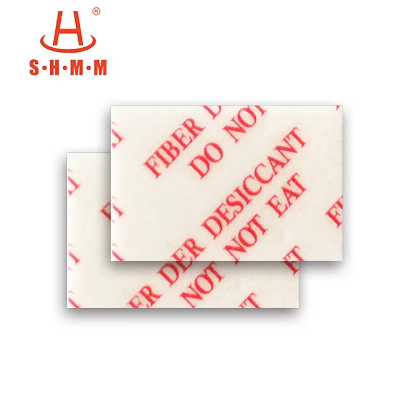 environmental friendly Fiber Filmed Desiccant with thin sticker tape