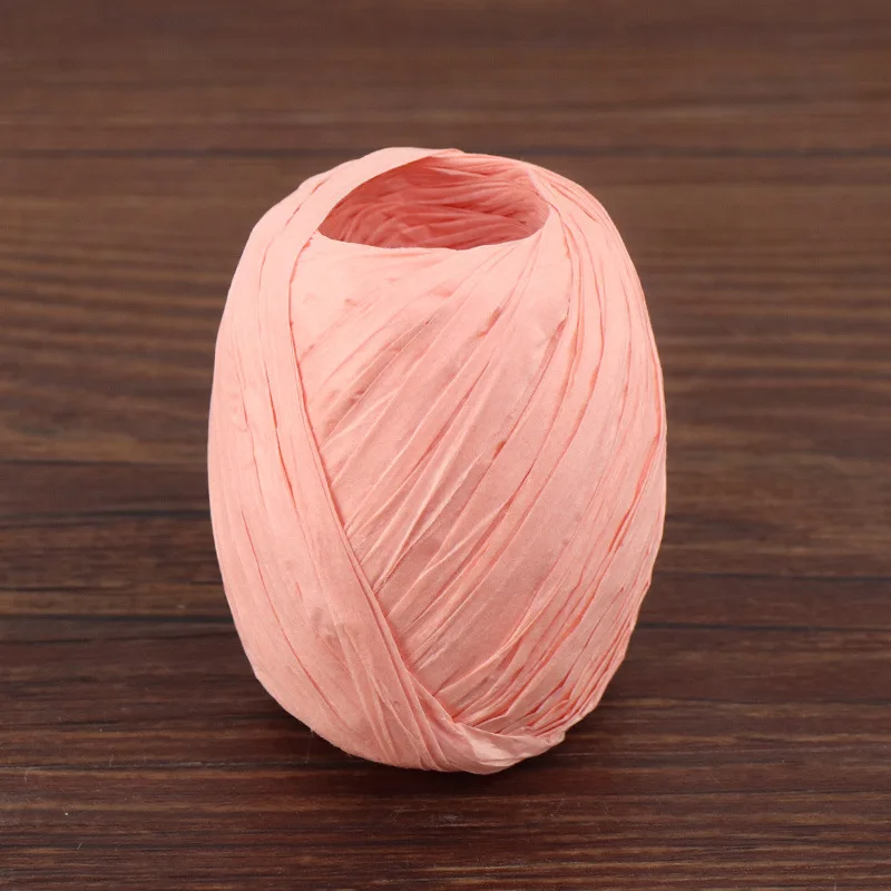Red raffia paper rope football omelet paper roll