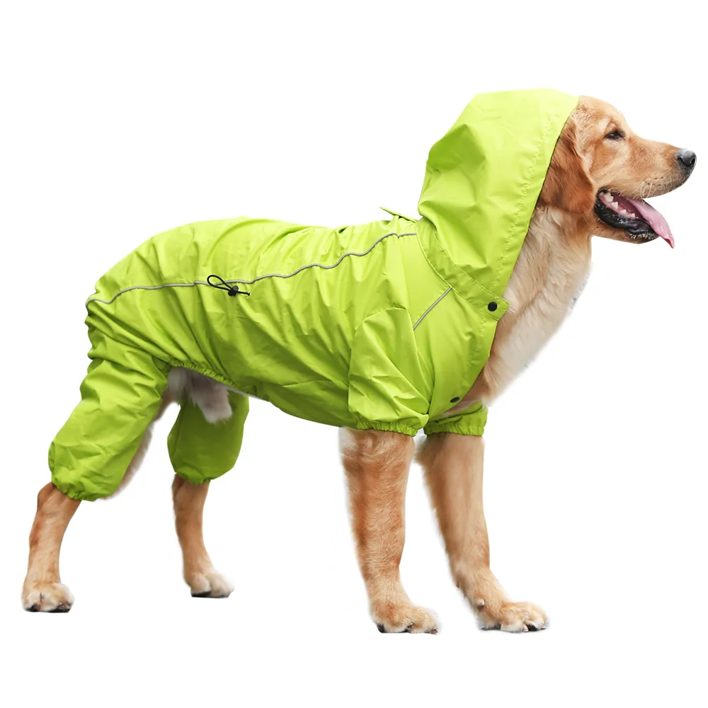 New Arrival Medium and Large Dog Rain Clothes Cape Four-legged Clothes Waterproof Coat Pet Dog Raincoat
