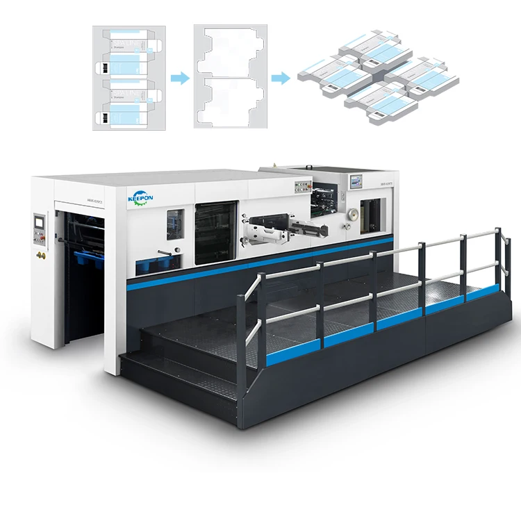 MHK-820CE Automatic Feida Feeding Paper Die Cutting and Creasing Machine With Four Side Stripping