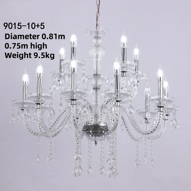YN Gorgeous new cheap acrylic empire crystal chandelier for event wedding party centerpieces decoration