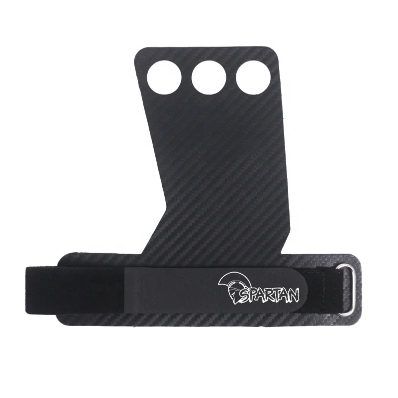 3 Holes Leather Cross Training Hand Barbell Weight Lifting Gymnastics Grips