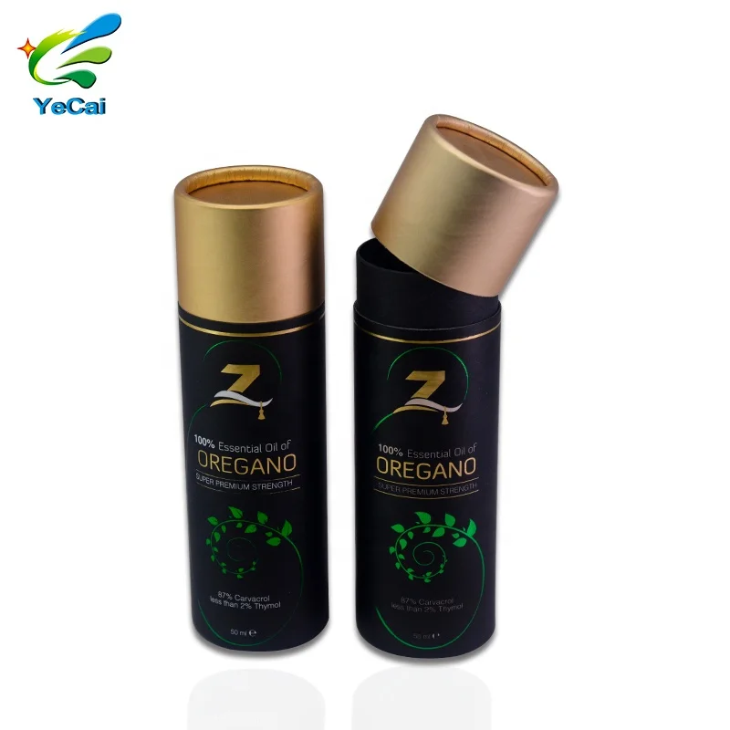 
Factory customize paper cardboard tube luxury cylinder bottle packaging for perfume essential dropper bottle 