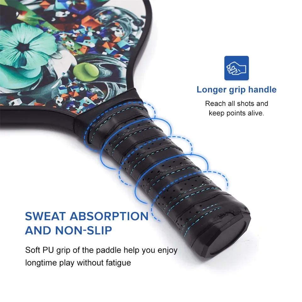 OEM Customized Pickleball Paddle The New colored carbon fiber pickleball paddles set