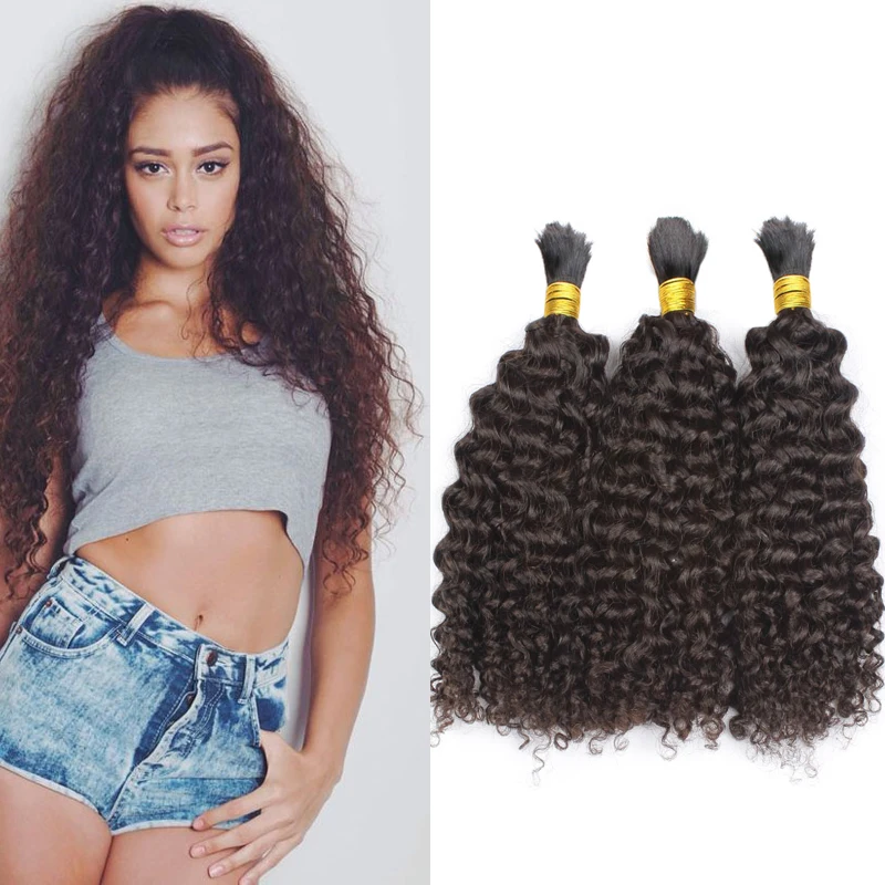 
Hair extensionsBulk No Weft Wet and Wavy Different Types of Curly Weave Hair Braiding Hair 