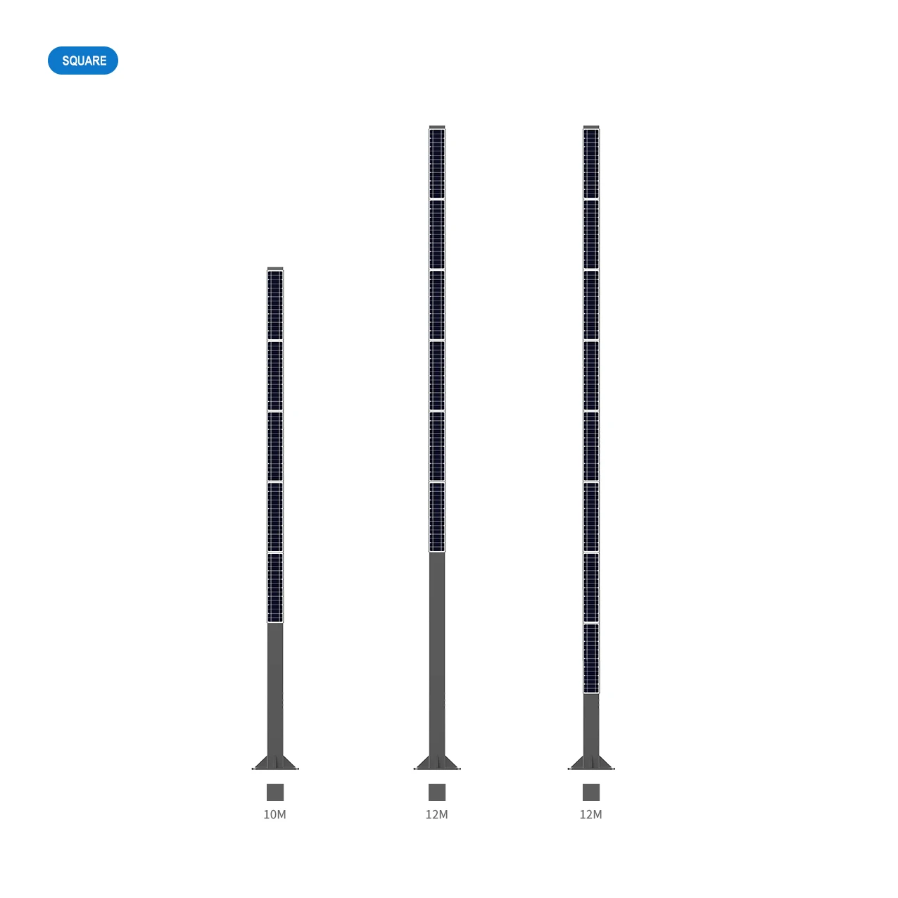 Solar street light pole the new multi-functional all lamp holder 10m 12m city road lights solar panel mounting system  pole