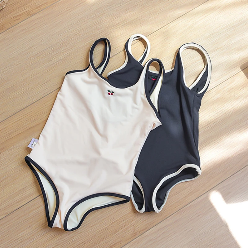 Custom Embroidery Kids Swimwear Beach One Piece Girl Baby Swimsuit Design For Little Girls 0-16Years