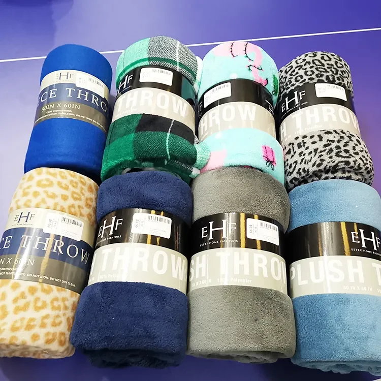 Manufacture Hot Sale Double Layer Super Soft Stock Plush Flannel Fleece Throw Quickly Delivery Fast Coral Polar Bed Blankets