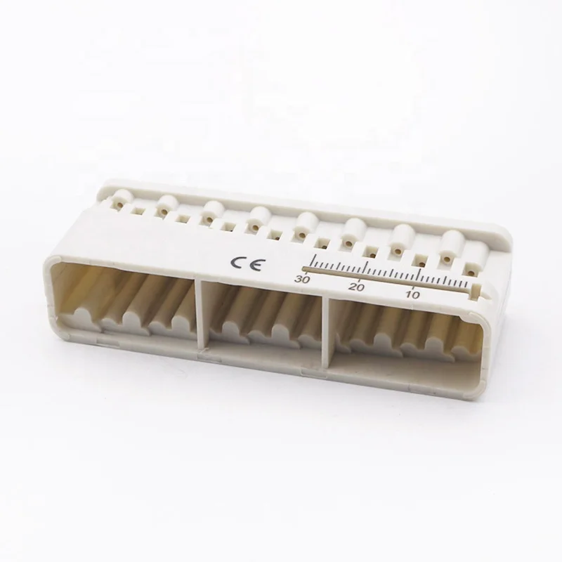 Dental Mini Endo Files Reamers Measuring Autoclavable Endodontic Block Dentist Ruler