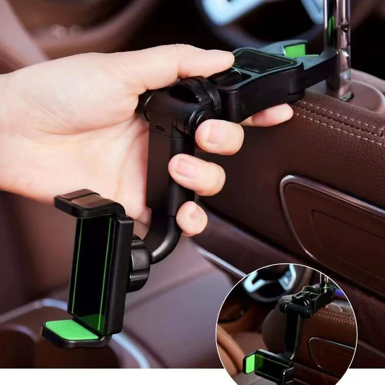 Custom Logo Design Retractable 360 Universal Car Rearview Mirror Phone Holder Mount Supplier