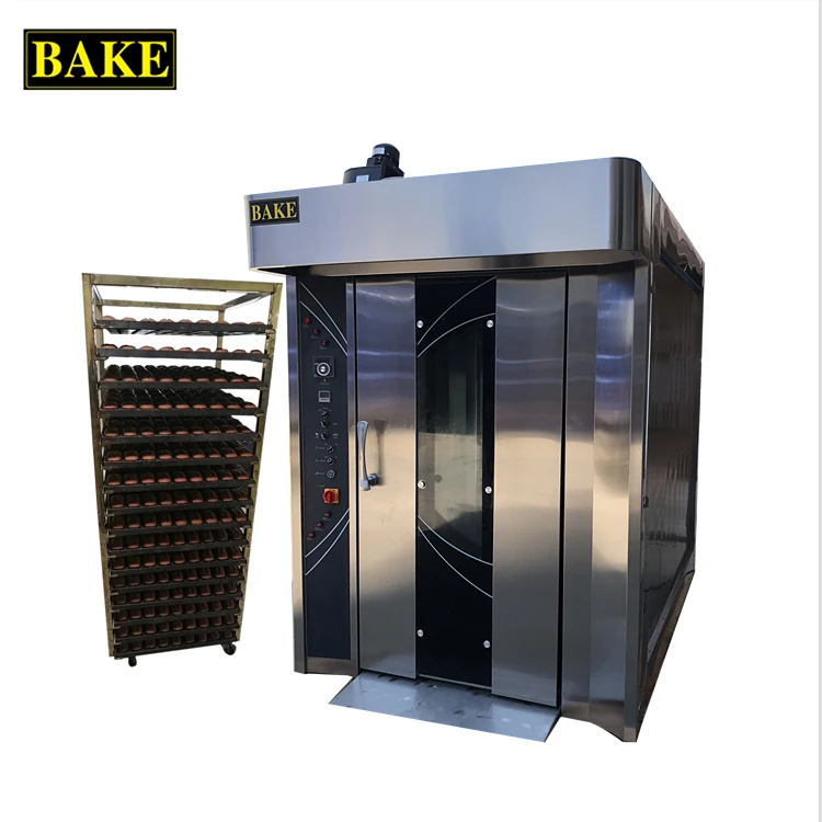 chinese  double rack 32 diesel electric 16 gas mini 64 trays rotary oven for bakery pizza