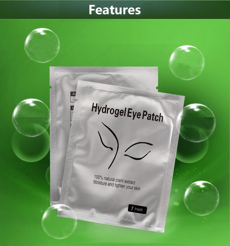 Wholesale ty  Lint Free Hydrogel Eyelash Patch Lash Extensions Application eyelash pad