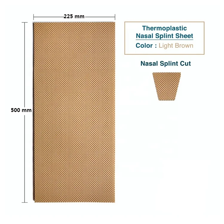 Low-Temperature Thermoplastic Nasal Splint Sheet
