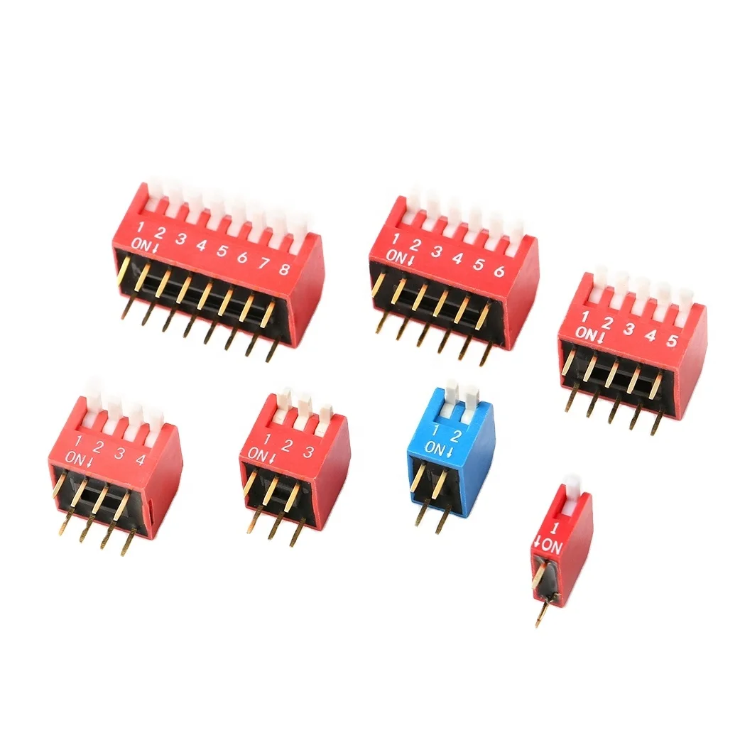2 54 мм шаг pcb dip переключатель smd 1 положение до