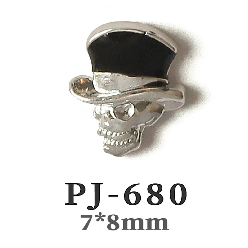 Halloween nail art skull cow alloy metal alloy pumpkin 3D nail art decoration rhinestone vintage cross halloween nail charms