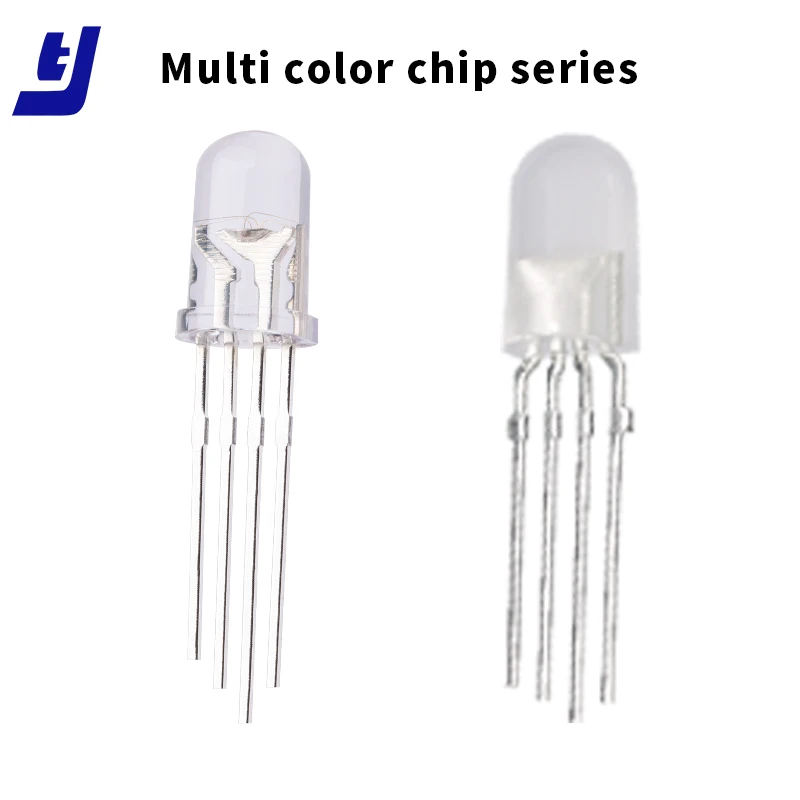 Through Hole DIP LED Diode 2mm 3mm 5mm 8mm 10mm White Red Green Blue Yellow  Flashing Round Oval Flat Top Rectangle Bullet