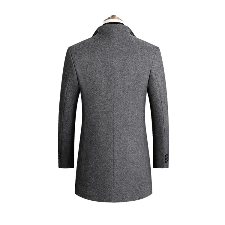 Wholesale trench coat 700g cashmere Comfortable and warm in winter veste longue homme mens wool coats