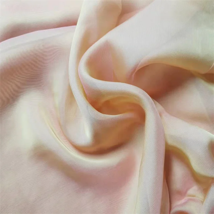 Hot sale organic eco-friendly bamboo silk chiffon fabric for ladies dresses