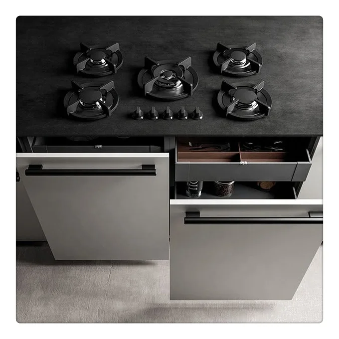 2022 Luxury Modern Modular Furniture Door Custom Ss Aluminum Outdoor Kitchen 304 Stainless Steel Kitchen Cabinet Made In China