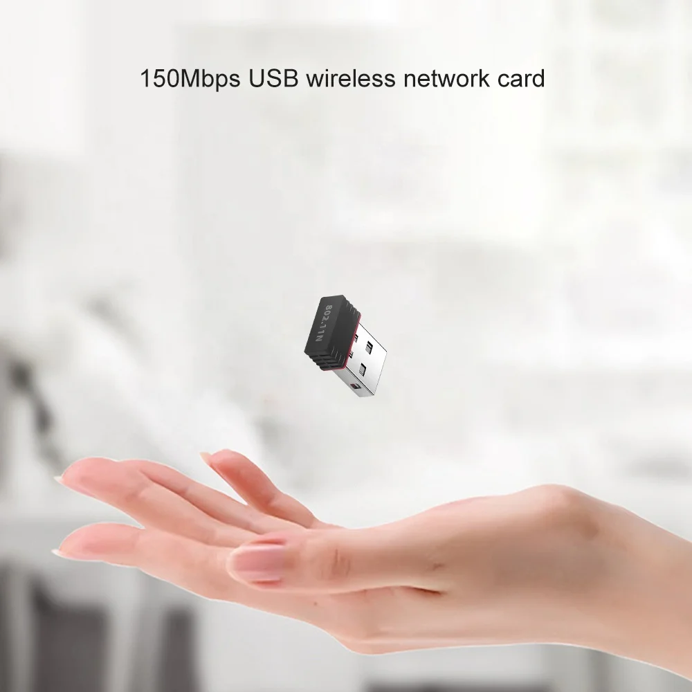  Мини 2 4 ГГц Wi-Fi беспроводной сетевой адаптер Сетевая карта 150 Мбит/с USB 802.11N Ethernet для настольного ПК