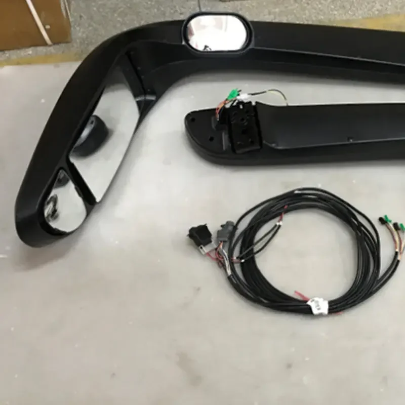 Bus Rear View Mirror Kw340 For Yutong Buses XMQ6771CY XMQ6125QY For 8-12 Meter With Led Light Bus Side Mirror 24v Electric