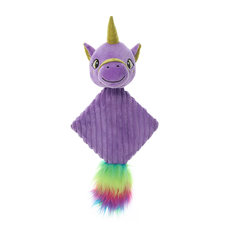 Hot Selling Pet Plush Toy Unicorn Cartoon Diamond Dog Toy