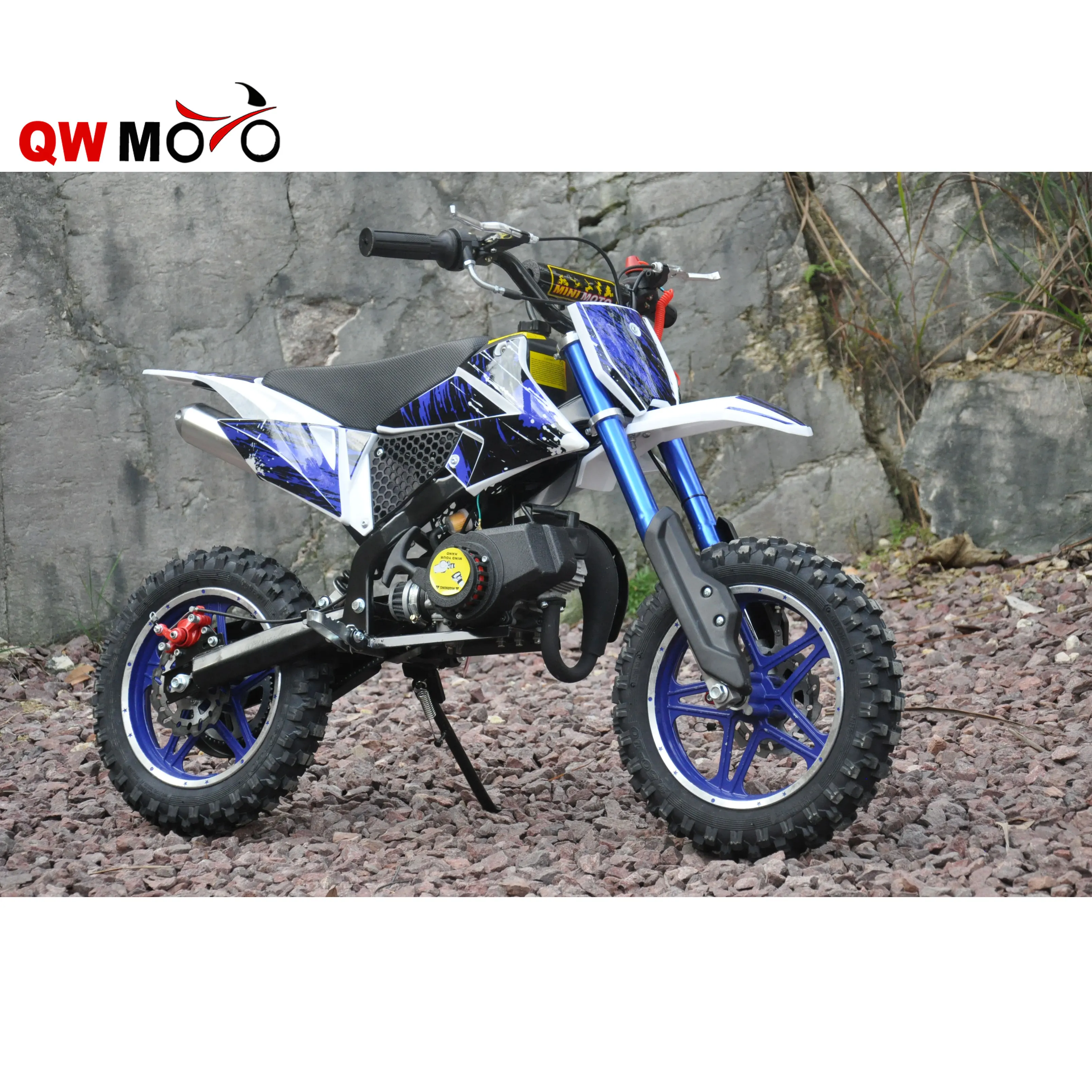 QWMOTO CE 2019 Чжэцзян 49CC 50CC бензиновый мини мотоцикл грязи велосипед, способный преодолевать Броды для продажи QWMPB-01