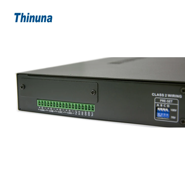 Thinuna DA-4300 четырехканальный 500 Вт 4ohm стерео усилитель 4 канала 1U профессиональная аудиосистема класса D цифровой