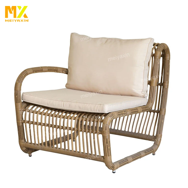 
MEIYAXIN rattan patio hotel glass garden table set(accept customized) 