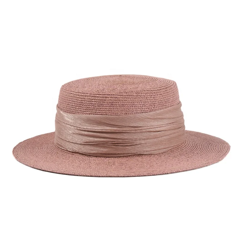 Customize Luxury Colourful Raffia Straw Fashion Lady Women Hat for Summer Sun Screen