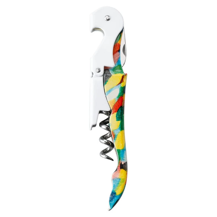 WELLFLYER BO-001-9 Stainless Steel Waiters Corkscrew, All-in-one Wine Opener, Bottle Opener and Foil Cutter