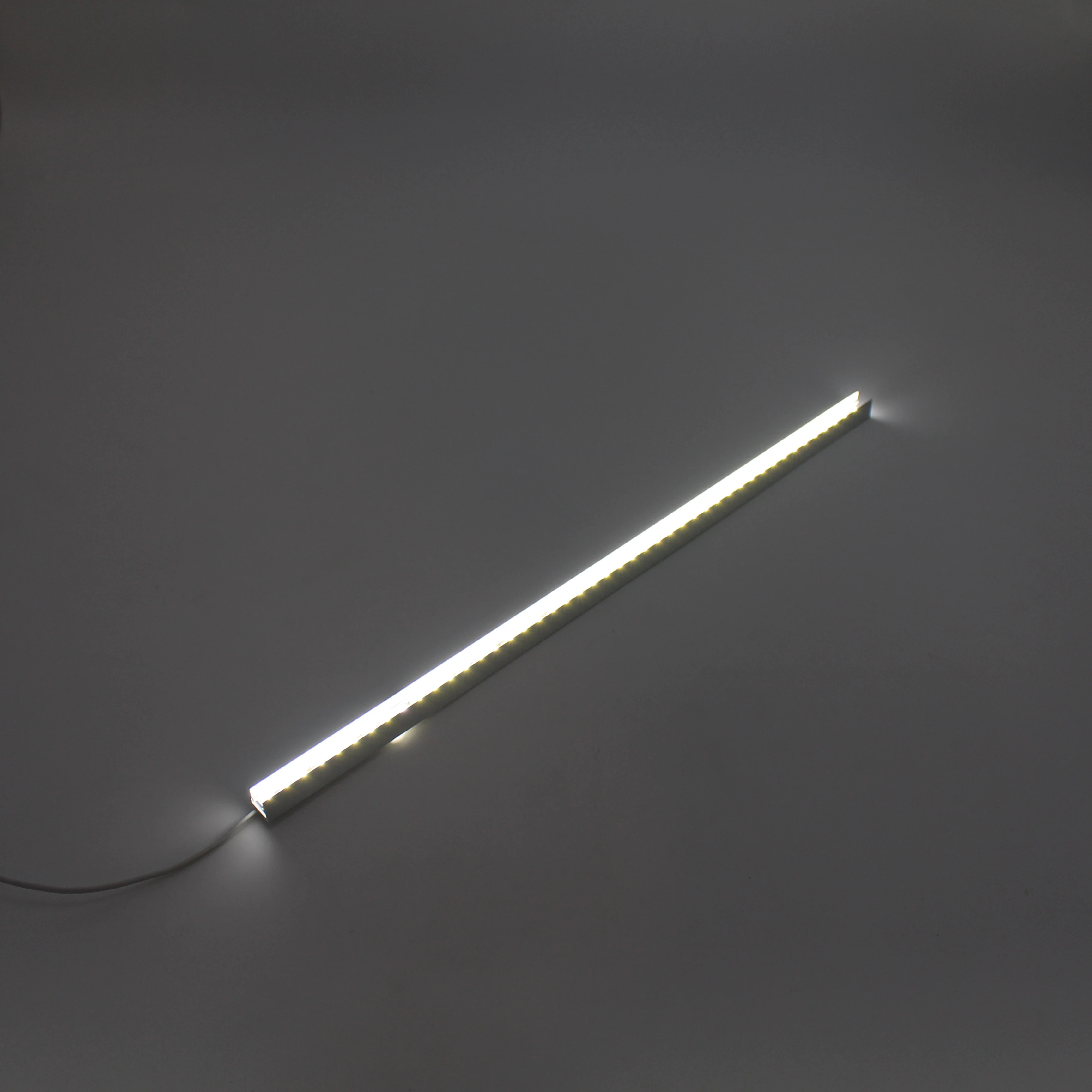 led aluminum strip light for glass or acrylic shelves