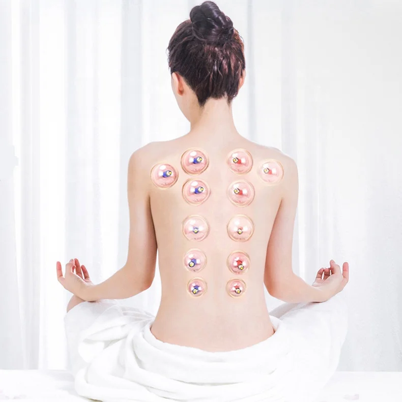 
Electric Vacuum Suction Cupping Set Chinese Magnetic Treatment Gun with Cup for Relieve Muscle Pain Joint Sore Massaging 