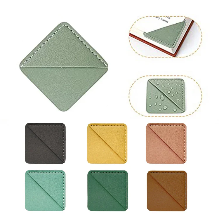 Custom Personalized Handmade Gifts Leather Triangle Reading Page Marker Bookmark
