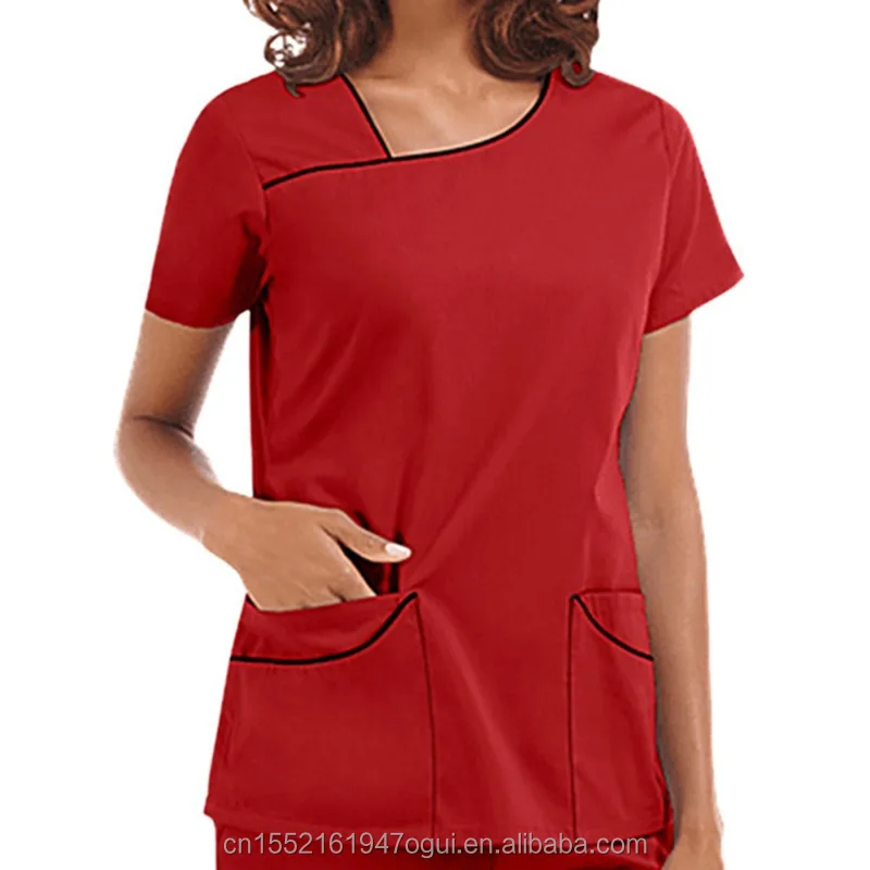 New V-Neck Custom Joggers Scrub Sets Medical Nurse Uniform Hospital Dress Cherokee Scrub for women and men