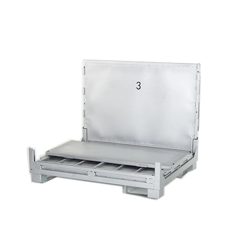Foldable Stackable Steel Pallet Box Crates for Warehousing Transportation Turnover Box