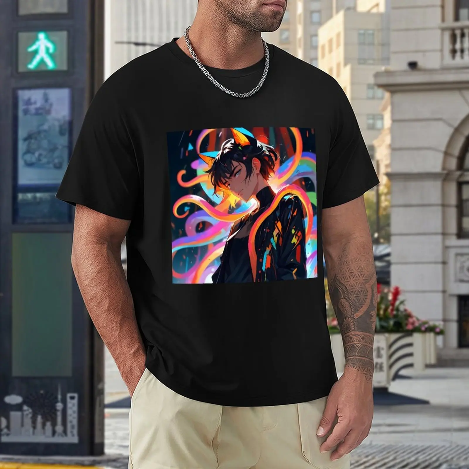 new style t-shirts for men heavy weight anime design 2024 custom ARTWORK and LOGO service unisex