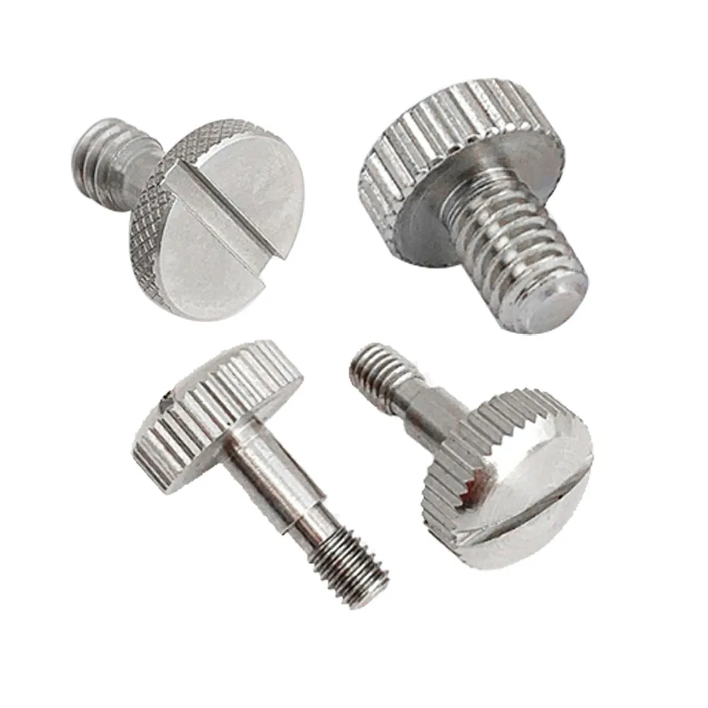 Custom m2 m3 m4 m5 m6 m8 Hand Screw Aluminum Anodized Threaded Knurled Captive Thumb Screw