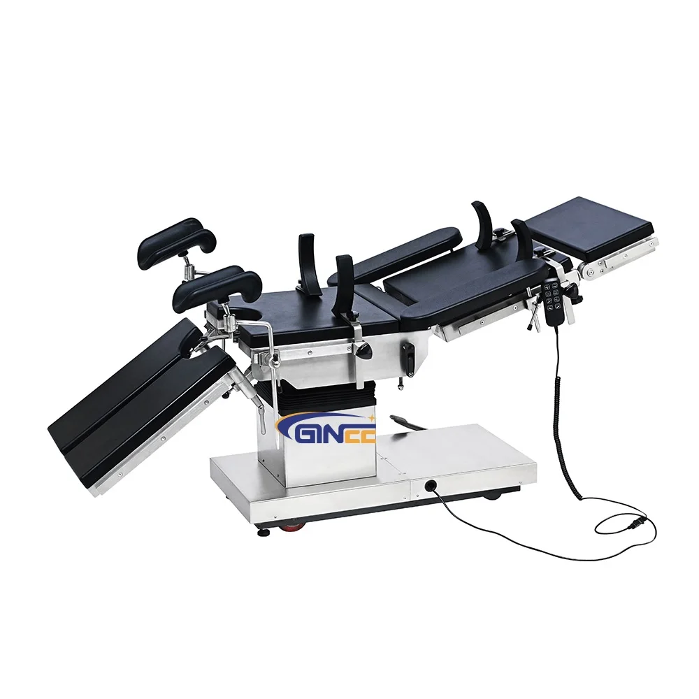 Ginee Medical electrical surgical table OT room stainless operating table hydraulic high quality for sale