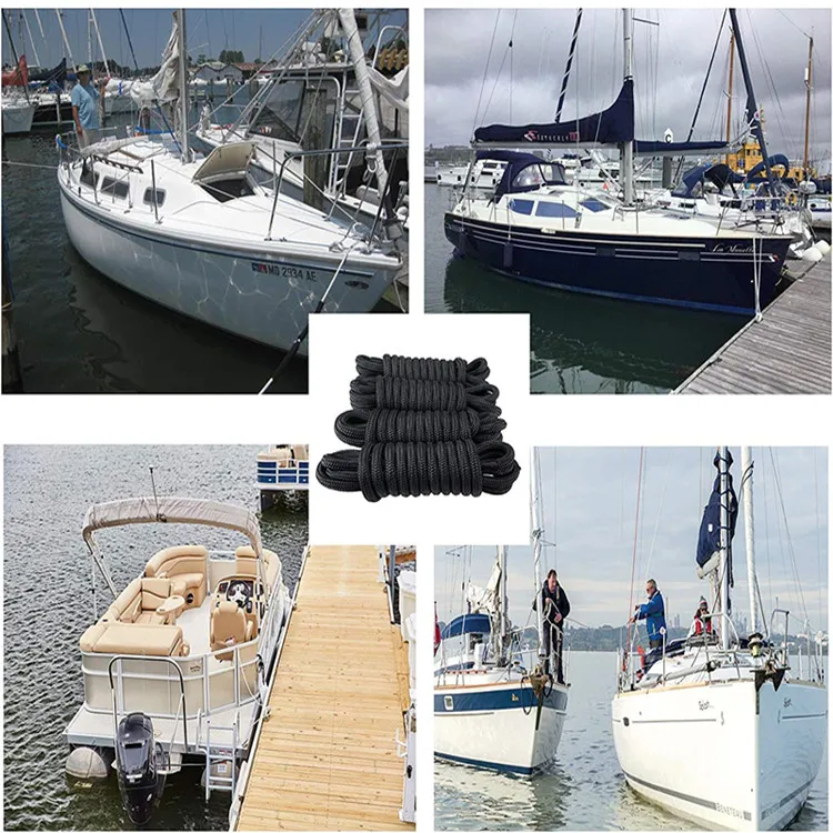 High Performance Double Braided Nylon Polypropylene Dock Line for Anchor Boat Mooring Rope