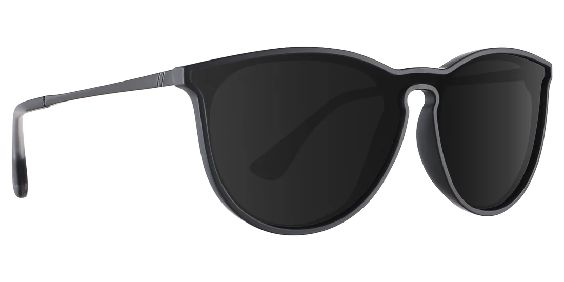 Stylish Round custom Logo One Piece UV400 Sun Glasses Ocean Lenses Colorful Eyewear with Metal Temple