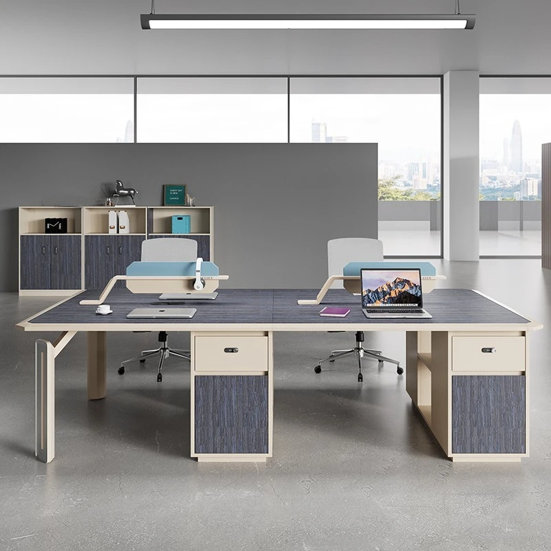 Modern modular office partition call center 2/4/6 people office cubicle workstation