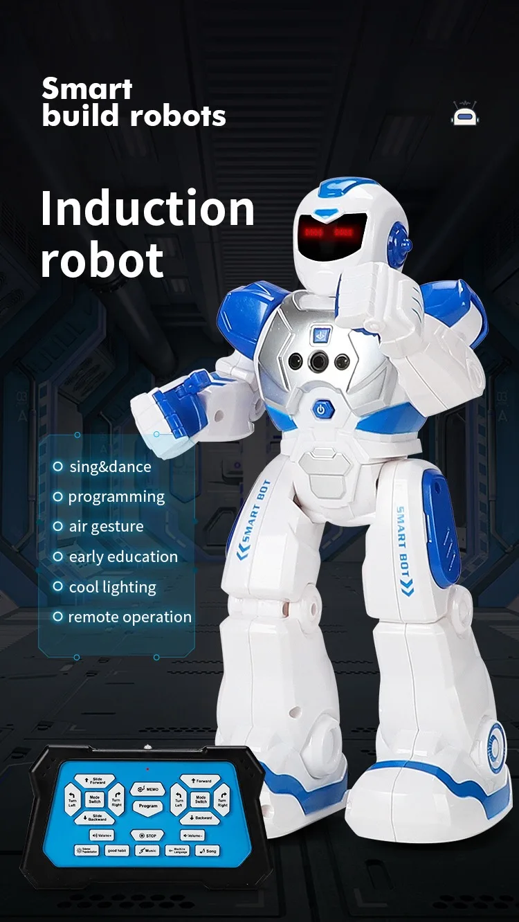 kids musical gesture sensing science early educational toy robots