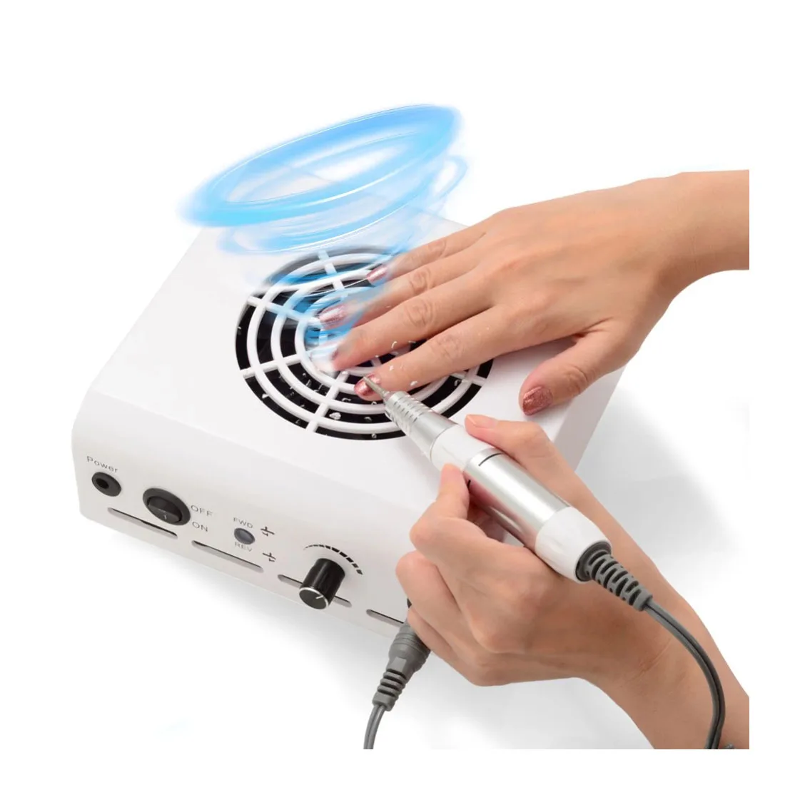 Пылесос и полировальная машинка для ногтей, 45 Вт, 25000 об/мин