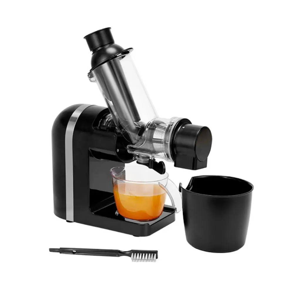 Cold Press Juicer Compact Single Serve Slow Masticating Vegetable and Fruit Juice Maker Squeezer Machine