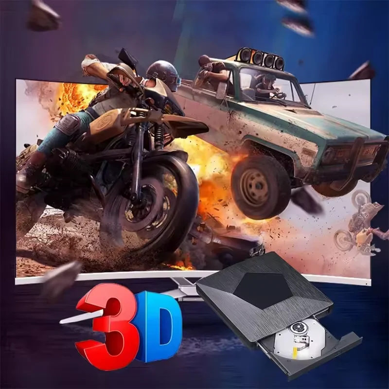 plug and play for convenient use cd writer burners optical drive USB External DVD player Card Reader Drive