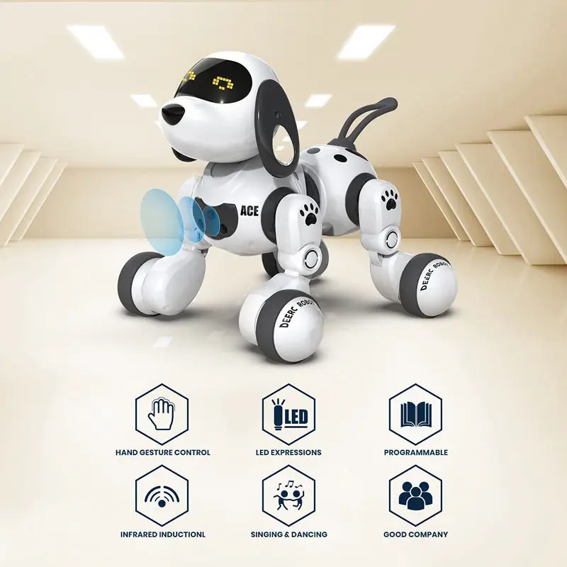 Детские развивающие игрушки умные Dogntell Iigent роботы технологии Rc Программирование пульт дистанционного управления каскадерский робот собака